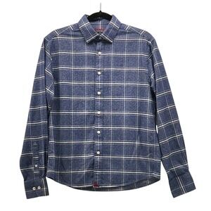 Untuckit Button Up Shirt Blue Small